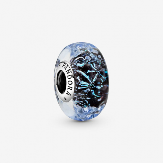 Pandora Golvende Donkerblauwe Muranoglazen Oceaan Bedel - 52893