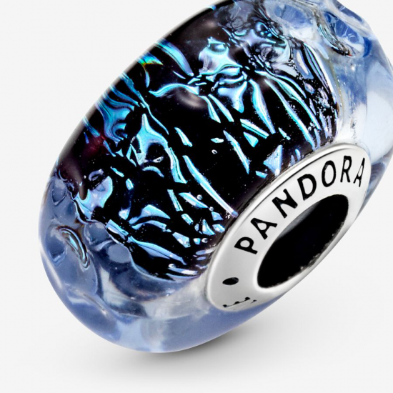Pandora Golvende Donkerblauwe Muranoglazen Oceaan Bedel - 52893