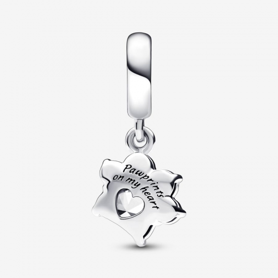 Pandora Sparkling Pet Paw Print Hangende Bedel 792247C01 - 52868