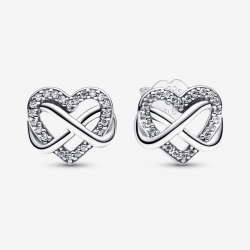 Pandora Sprankelende Oneindigheid Hart Oorknopjes 292667C01 - 52948