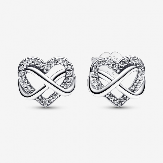 Pandora Sprankelende Oneindigheid Hart Oorknopjes 292667C01 - 52948