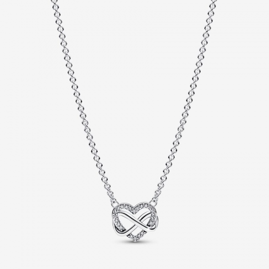 Pandora Sprankelende Oneindigheid Hart Halsketting 50CM - 52953