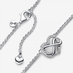 Pandora Sprankelende Oneindigheid Hart Halsketting 50CM - 52953