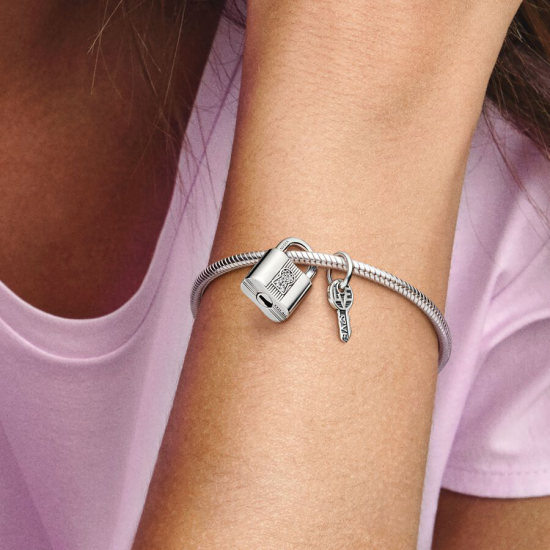 Pandora Hangslot en Sleutel Hangende Bedel 790088C01 - 52955