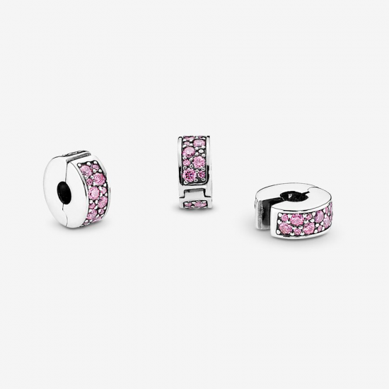Pandora Pink Pavé Clip Charm 791817PCZ - 52926