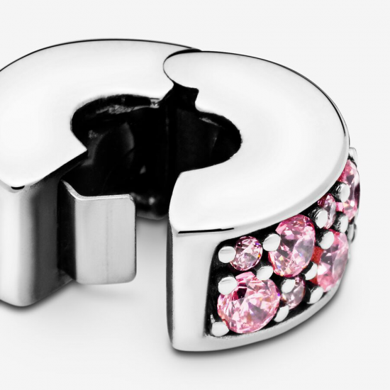Pandora Pink Pavé Clip Charm 791817PCZ - 52926