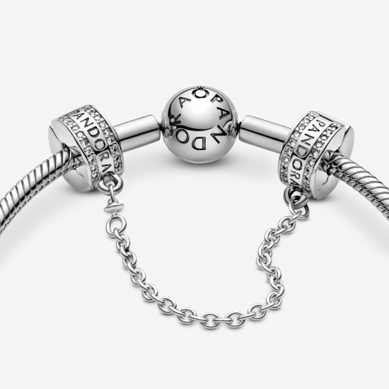 Pandora Pandora Logo Veiligheidsketting Clip 792057CZ-05 - 52929