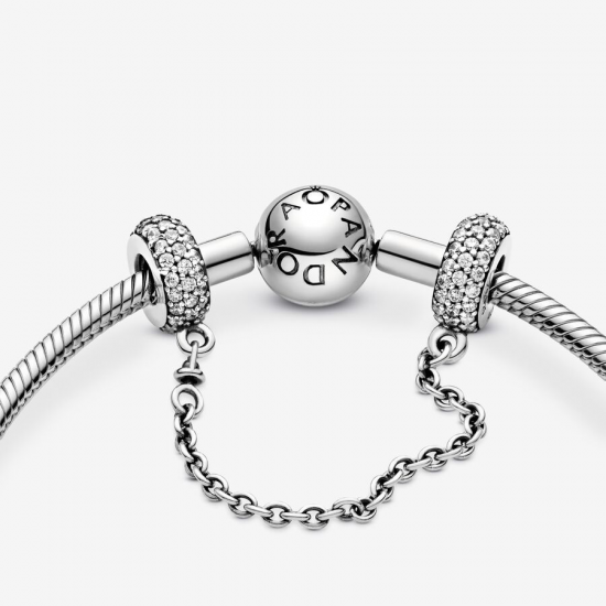 Pandora Sprankelend Pave Veiligheidsketting Bedel 791736CZ-05 - 52930