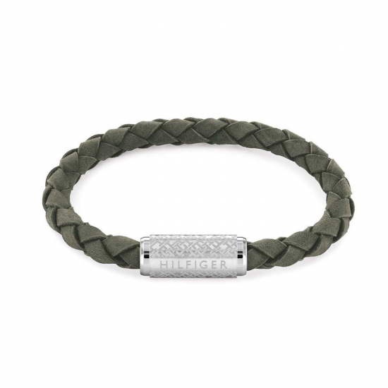 Tommy Hilfiger GROENE LEREN ARMBAND TJ2790481 - 52965