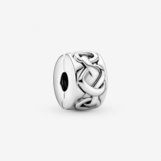 Pandora Knotted Hearts Clip Bedel - 53082