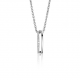 ZINZI zilveren strakke hanger bezet met witte zirconia's ZIH2452 (exclusief ketting geprijsd) - 53185