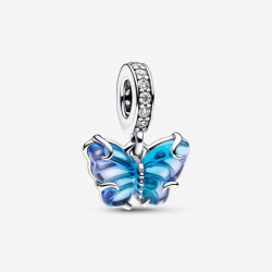 Pandora Blauwe Muranoglazen Vlinder Hangende Bedel 792698C01 - 53258