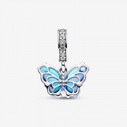 Pandora Blauwe Muranoglazen Vlinder Hangende Bedel 792698C01 - 53258