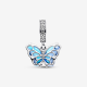 Pandora Blauwe Muranoglazen Vlinder Hangende Bedel 792698C01 - 53258