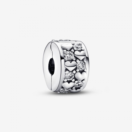 Pandora Infinite Hearts Sparkling Clipbedel 792235C01 - 53335