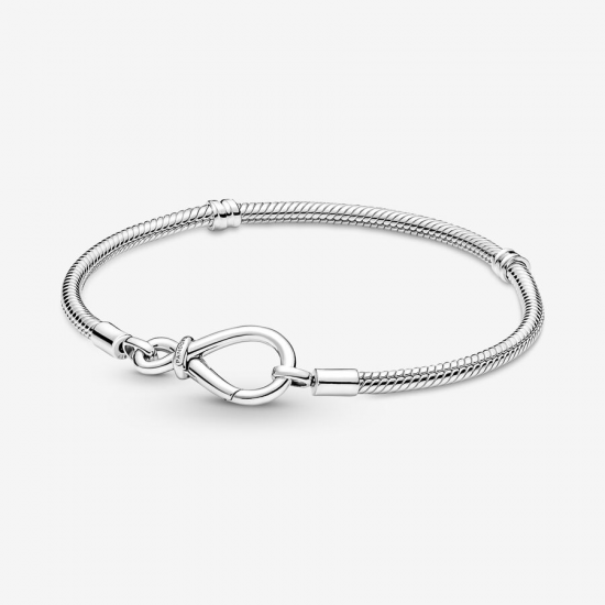 Pandora Moments Infinity Knot Snake Chain Bracelet MAAT 20 - 53338