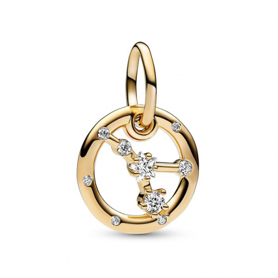 Pandora Sterrenbeeld hanger kreeft goudkleurig - 53394