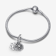 Pandora Sparkling Snowflake Double Dangle Charm 792355C01 - 53536