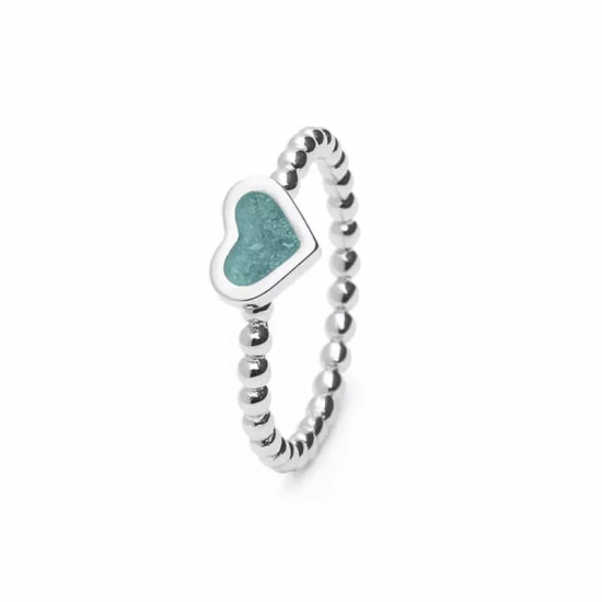 See you bolltjes ring met hart maat 18 RG001_56 - 53634