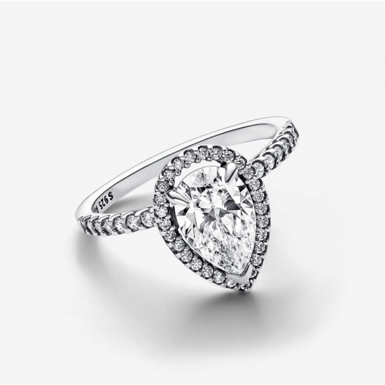 Pandora Zilveren ring met kubieke zirkonia 193012C01-54 maat 17 - 53866