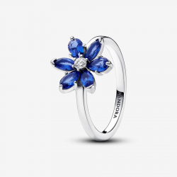 Pandora zilveren ring met prinsessblauw kristal en helder kubusvormig zirkonia 193000C01-52 maat 16.5 - 53872