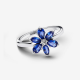Pandora zilveren ring met prinsessblauw kristal en helder kubusvormig zirkonia 193000C01-52 maat 16.5 - 53872