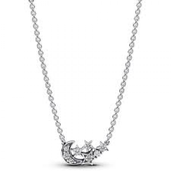 Pandora zilveren collier met zirkonia 45cm 392991C01-45 - 53891
