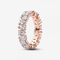 Pandora 14k rosévergulde ring met heldere zirkonia 183021C01-54 maat 17 - 53862