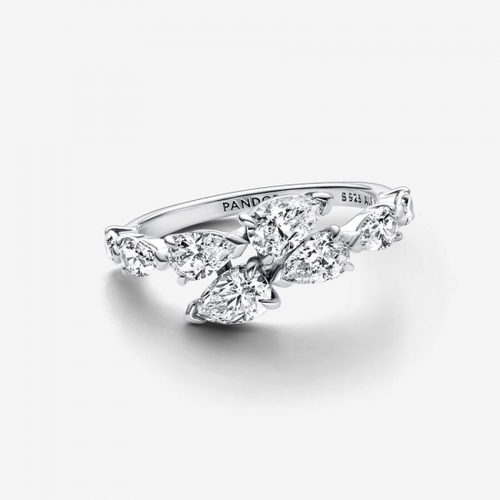 Pandora Zilveren ring met zirkonia 193004C01-56 maat 18 - 53865