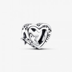 Pandora zilveren bedel hart met ster 792829C00 - 53920