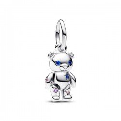 Pandora zilveren bedel hangt teddybeer met zirkonia 792986C01 - 53930