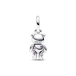 Pandora zilveren bedel hangt teddybeer met zirkonia 792986C01 - 53930
