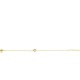 ZINZI Gold 14 karaat gouden armband met zirkonia ZGA450 - 54123