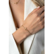 ZINZI gold plated zilveren armband met 2 verbonden hartjes 16,5-19,5cm ZIA2513G - 54113