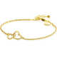 ZINZI gold plated zilveren armband met 2 verbonden hartjes 16,5-19,5cm ZIA2513G - 54113