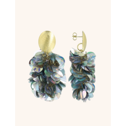 LOTT.SEQUIN OORBELLEN HOLO ZILVER OVAAL M CESQ004-G83052 - 54172