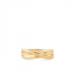 Swings 14k Geelgouden ring met zirkonia RDC01-2616-01-58 maat 18 - 54211