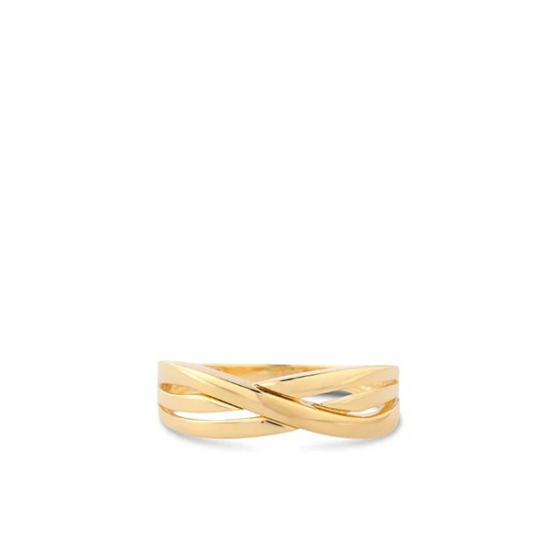 Swings 14k Geelgouden ring met zirkonia RDC01-2616-01-58 maat 18 - 54211