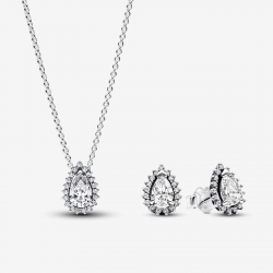 Pandora Sprankelende Peer Halo Sieraden Cadeauset 45cm - 54300