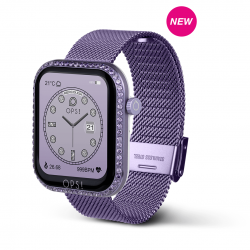OPS!SMART Smartwatch CALL LOVE DIAMONDS Paars met paars zirkonia - OPSSW-42 - 54808