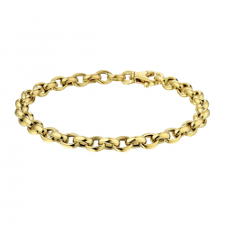 Gouden armband jasseron ovaal 5,0 mm 19cm - 54925