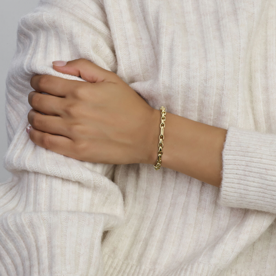 Gouden armband anker 4,8 mm 19 cm - 54927