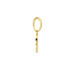 Geelgoud hanger rondje gediamanteerd - 54929