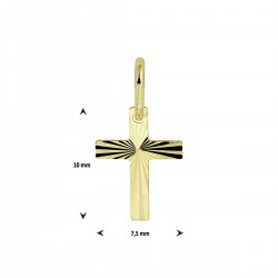 Gouden hanger kruis massief - 54961