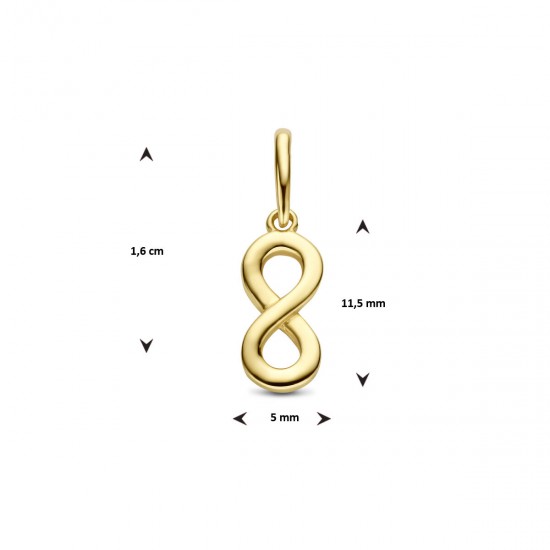 Gouden hanger infinity - 54970