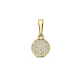 Gouden hanger rondje zirkonia - 54973