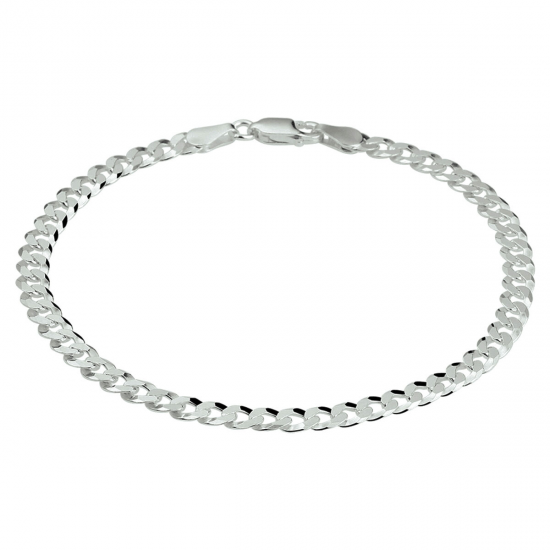 Zilveren Armband gourmette 8-zijdes geslepen 4,3 mm - 54975