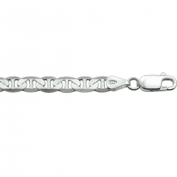 Zilveren armband anker plat 5,5 mm - 54978