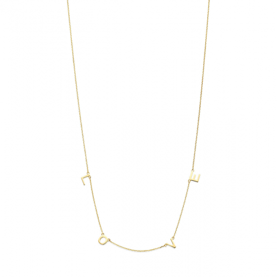 Gouden collier love 38 â?" 40 â?" 42 cm - 55074