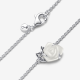 Pandora Witte roos in bloei collier ketting 393206C01 - 55077